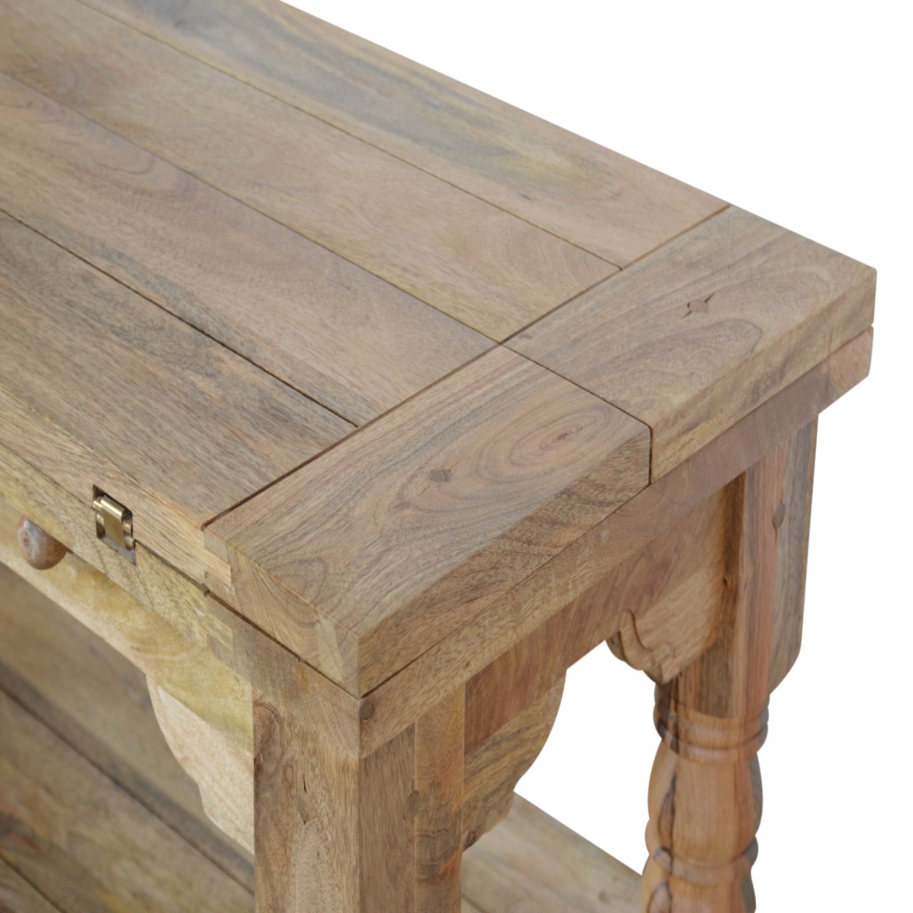 Solid Granary Royale Finished Mango Wood Trilogy Coffee Table - Image 6