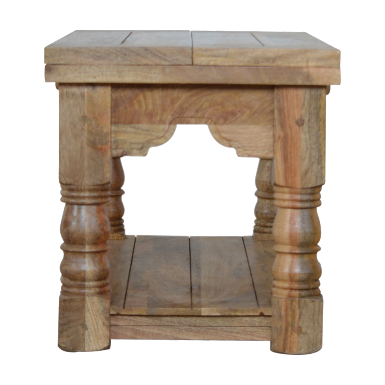 Solid Granary Royale Finished Mango Wood Trilogy Coffee Table - Image 8