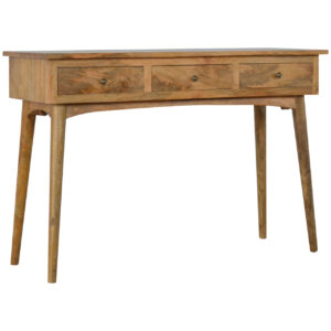 Solid Mango Wood Large 3 Drawer Console