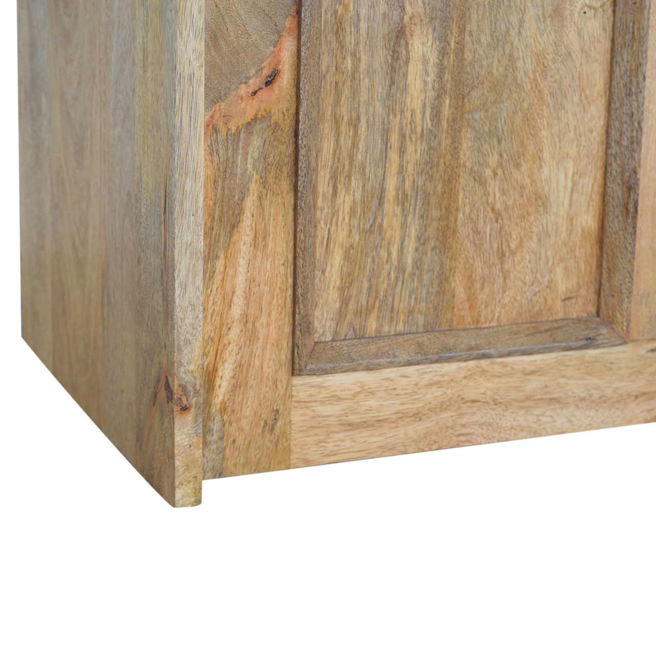 Solid Mango Wood Small Monks Storage Bench - Image 5