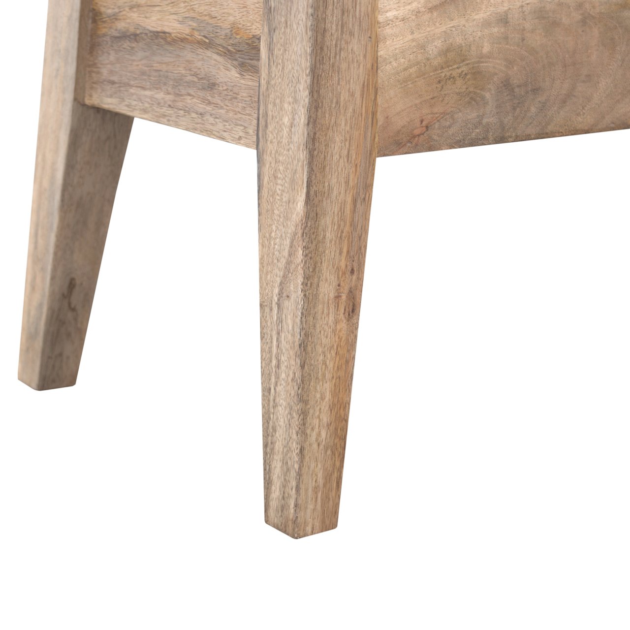 Solid Mango Wood Scandinavian Style Safety Blanket Box/Bench - Image 9