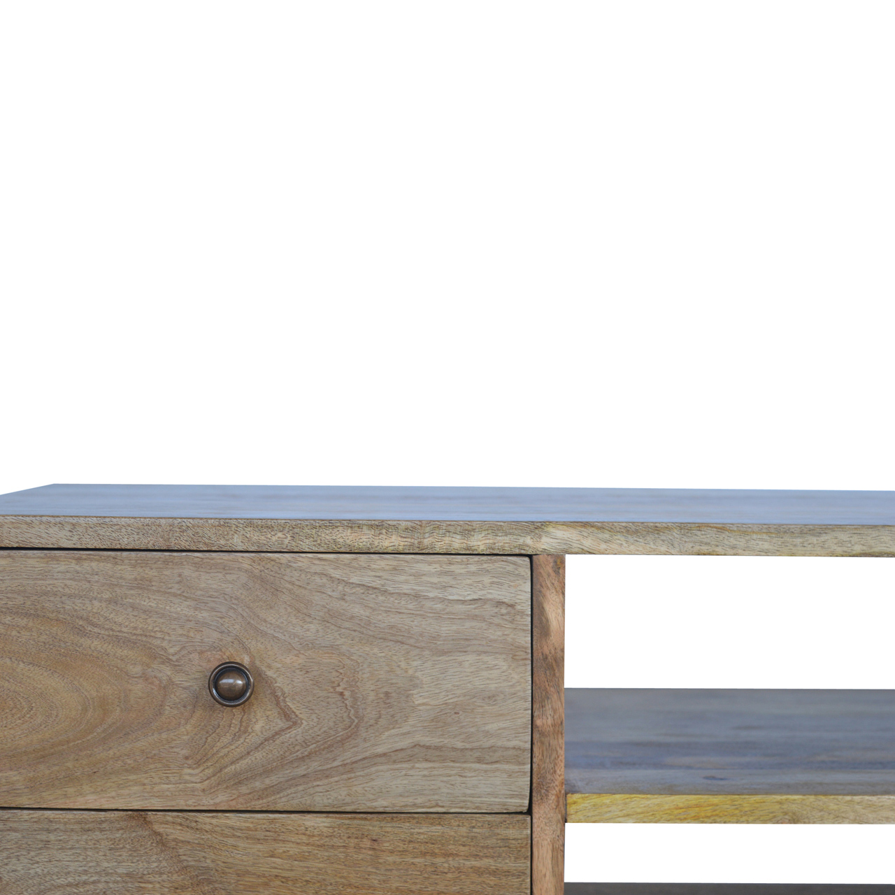 Solid Mango Wood Nordic Entertainment Unit - Image 7