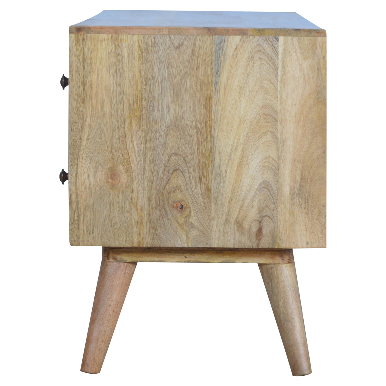 Solid Mango Wood Nordic Entertainment Unit - Image 8