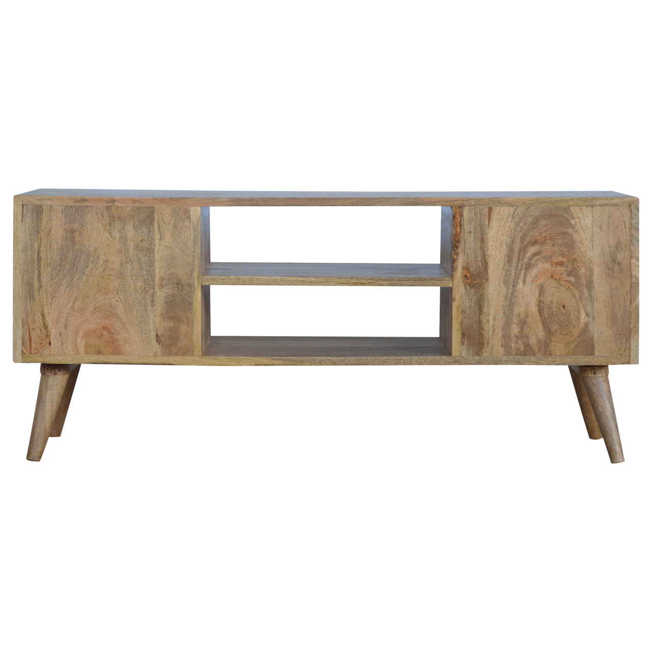 Solid Mango Wood Nordic Entertainment Unit - Image 9