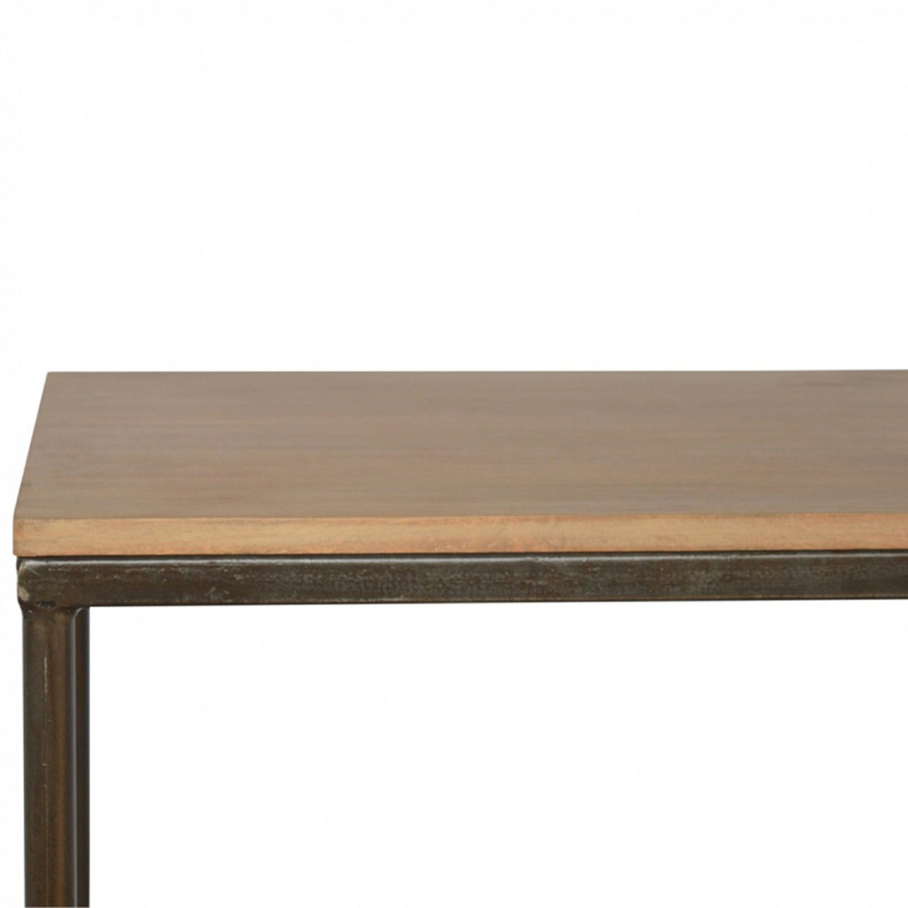 Solid Mango Wood Natural Finished Side Table - Image 6