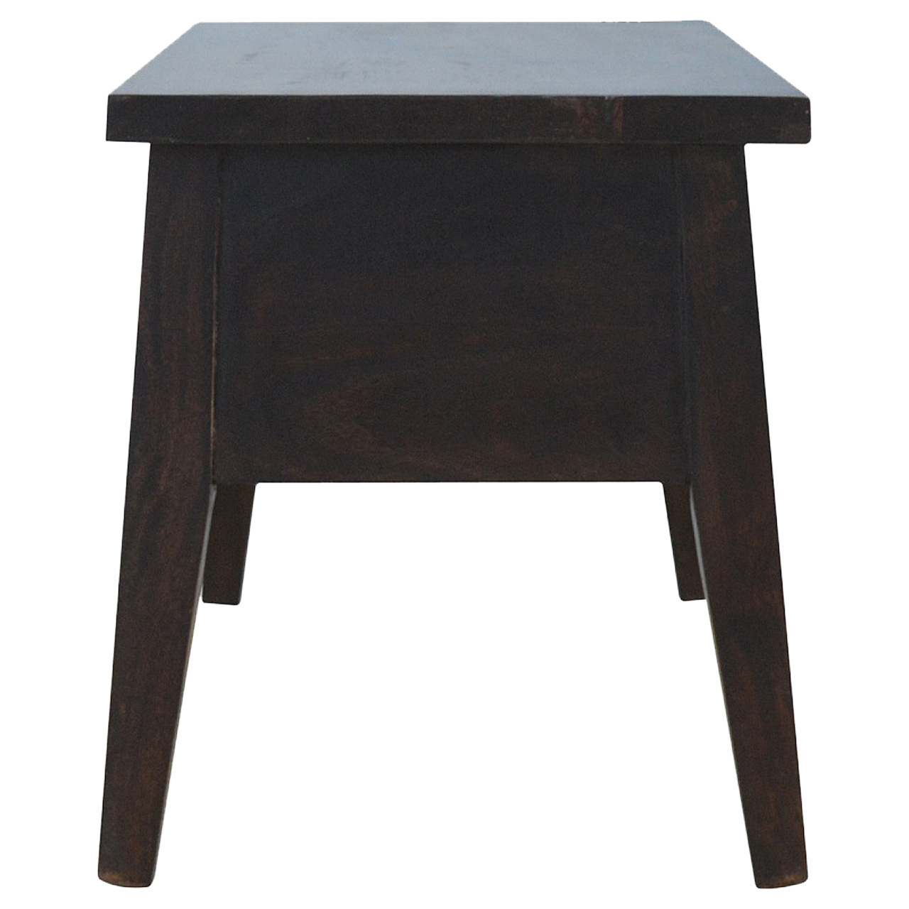 Solid Mango Wood California Walnut Finished Lift up Stay Up Lid Hallway Storage Bench - Image 7