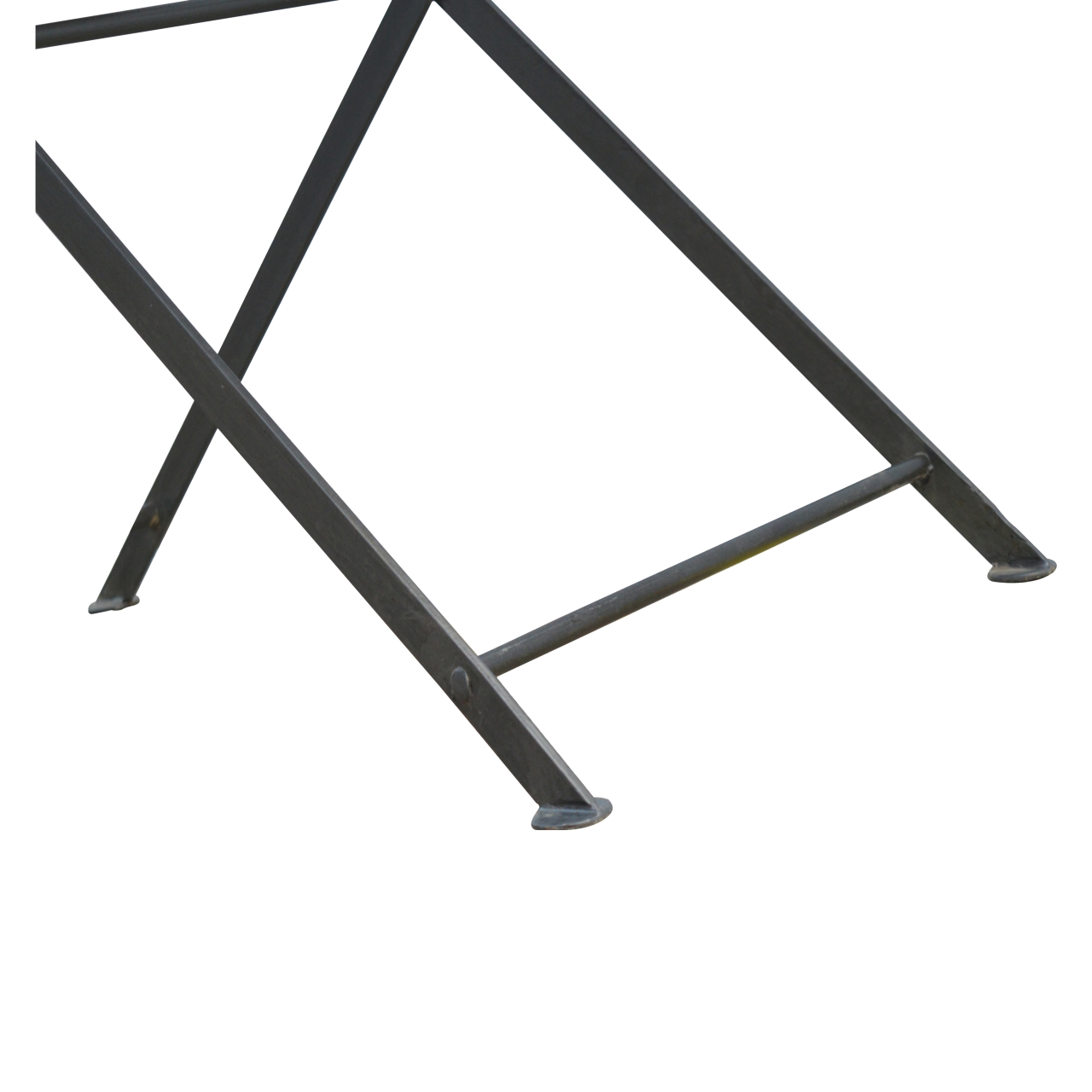 Solid Mango Wood Chestnut Finished Industrial Double Butler Tray Table - Image 5