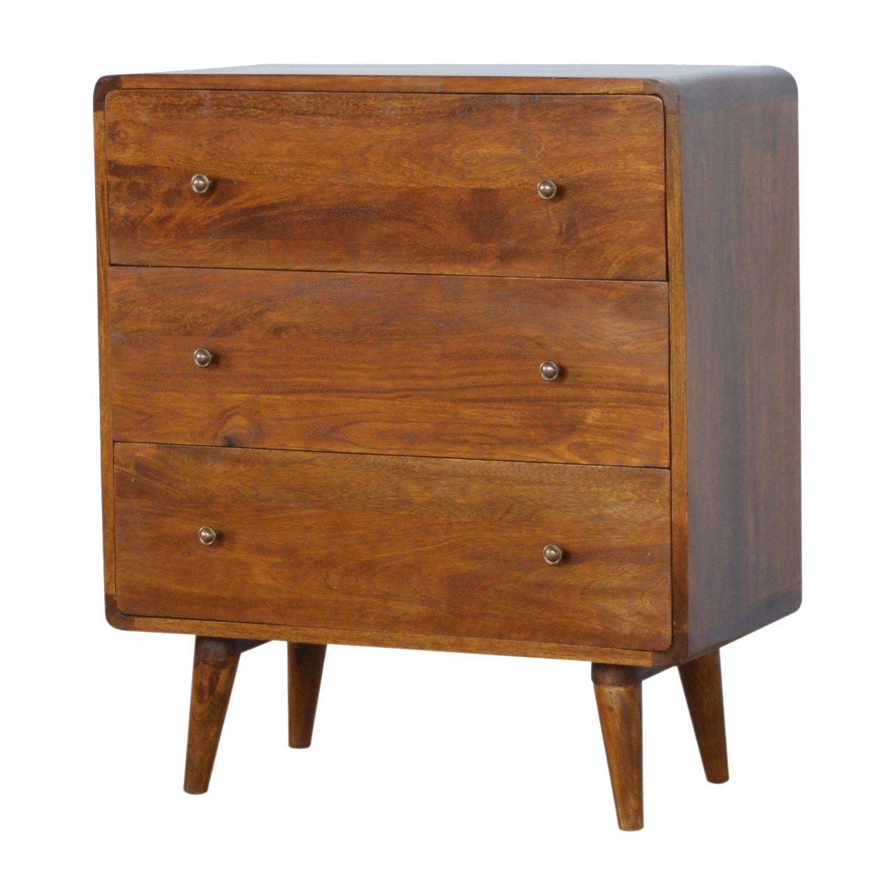 Solid Mango Wood Curved Chestnut Chest - Image 2