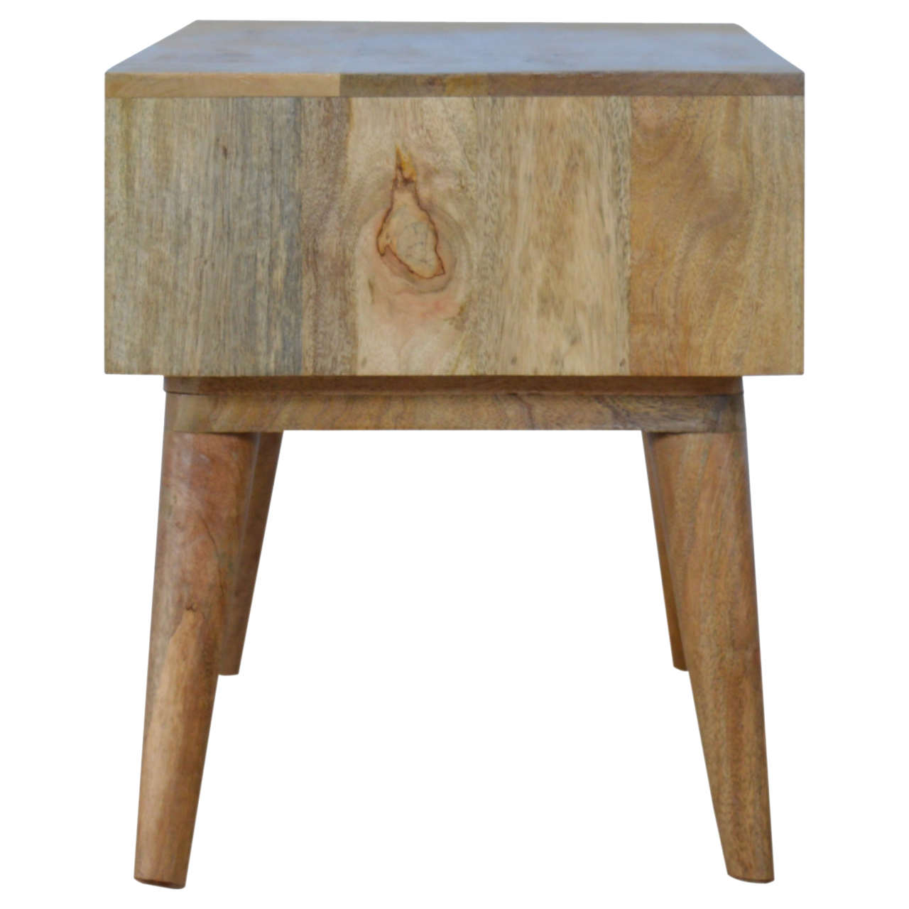 Solid Mango Wood Grey Painted 3 Drawer Media Unit - Image 8