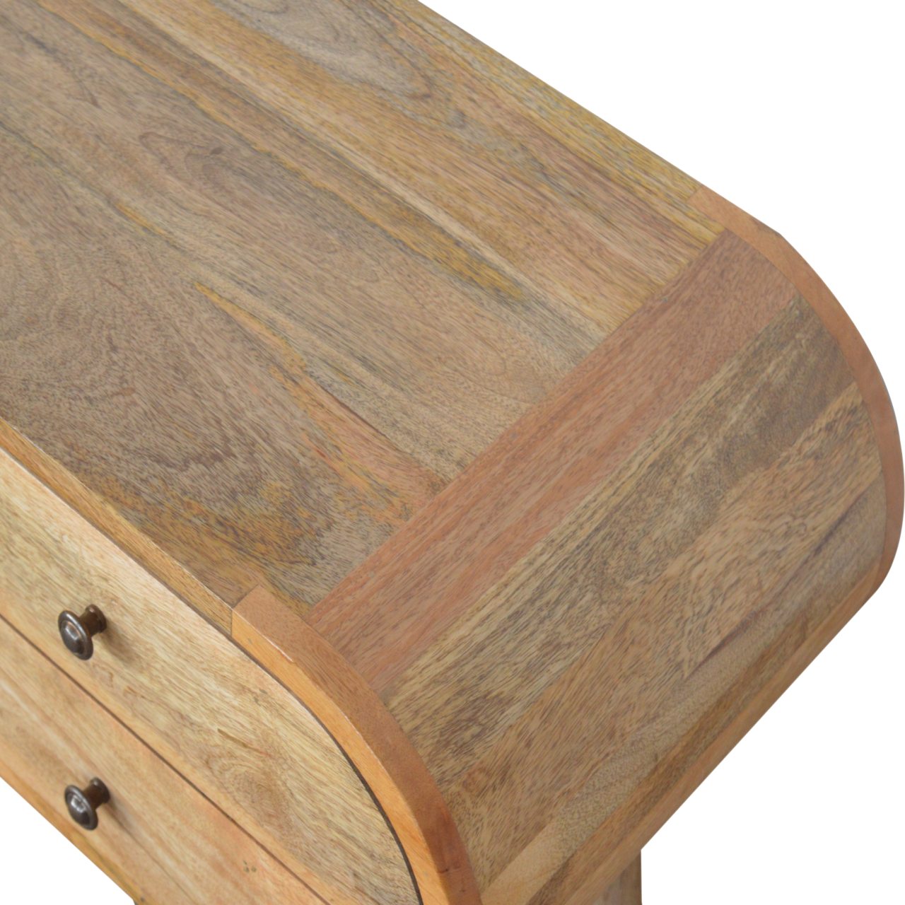 Solid Mango Wood Oak Finished London Media Unit - Image 4