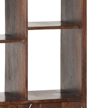 Dark Gold Large Bookcase 2 Door - Image 4