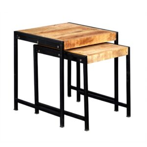 Cosmo Industrial Nest of 2 Tables