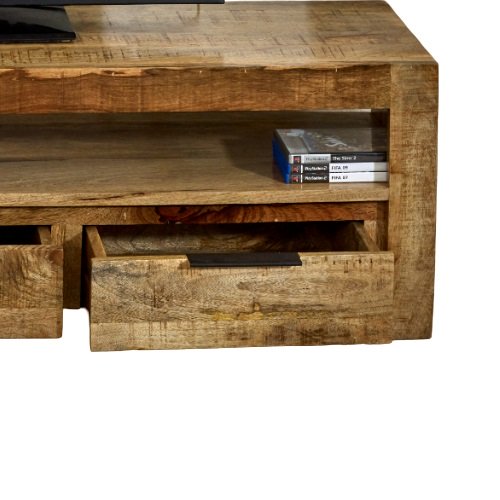 Surrey Solid Wood Large Tvc With 3 Drawers - Image 4