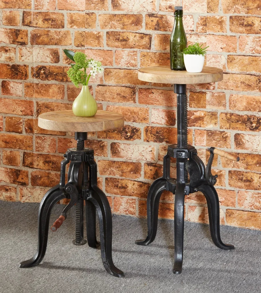 Cosmo Industrial Small Crank Table