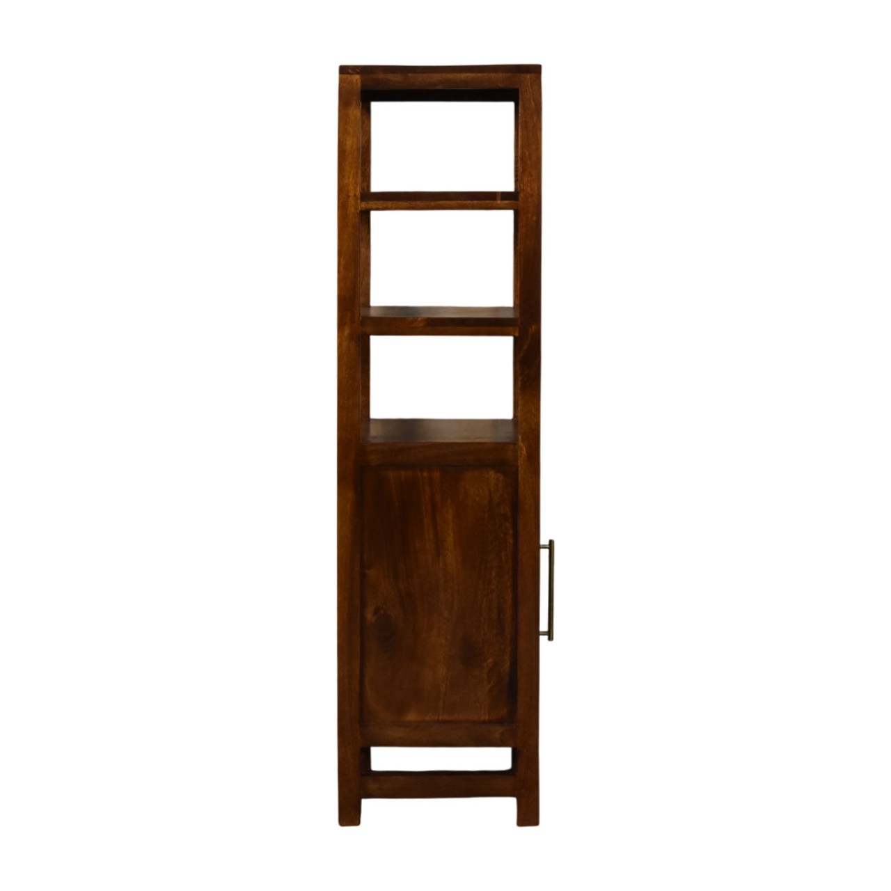 Solid Mango Wood Chestnut Finished Cane Door Display Unit - Image 8