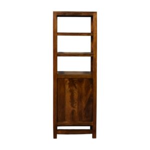 Solid Mango Wood Chestnut Finished Cane Door Display Unit - Image 7