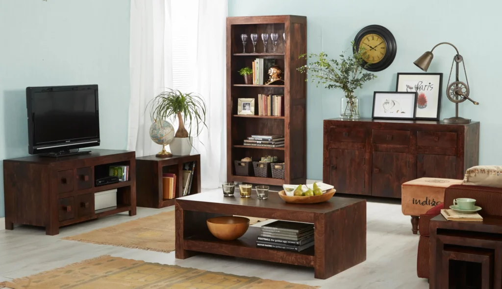 Toko Dark Mango Large Open Bookcase