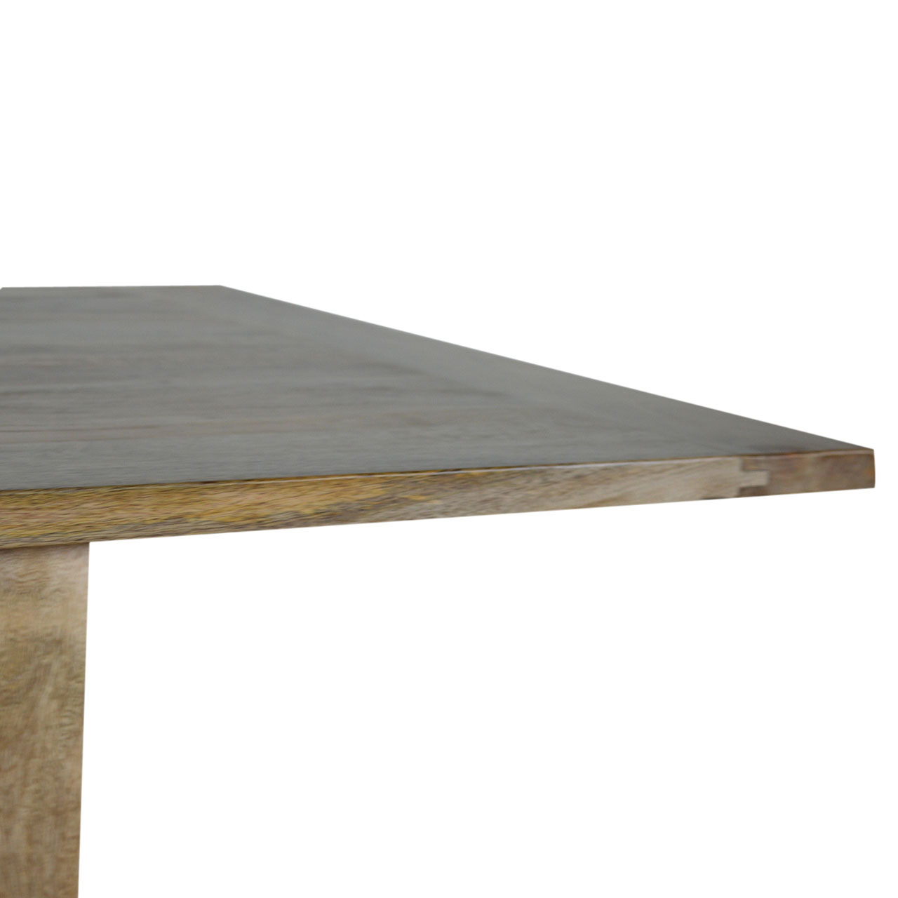 Solid Mango Wood Oak Finished Extendable Butterfly Dining Table - Image 10