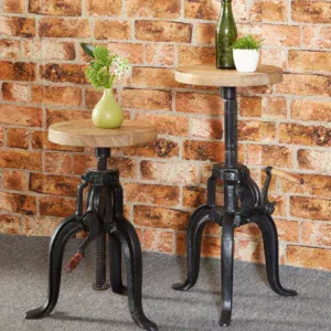 Cosmo Industrial Small Crank Table
